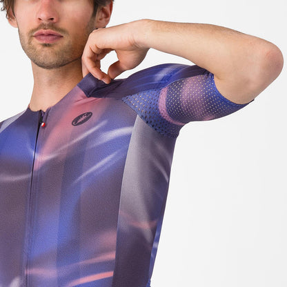 Shirt CASTELLI AERO RACE 8S Korte Mouwen Violet