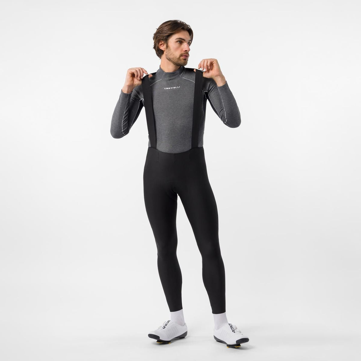 Lange Broek met Bretels CASTELLI SORPASSO PRO Zwart