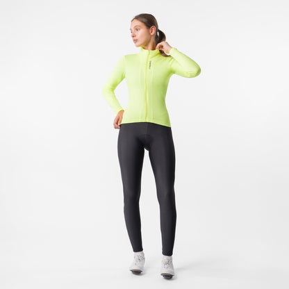 CASTELLI SINERGIA 3 FZ damesfietsshirt met lange mouwen geel
