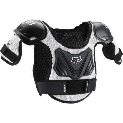 FOX PEEWEE TITAN ROOST Junior borstpantser zwart/zilver