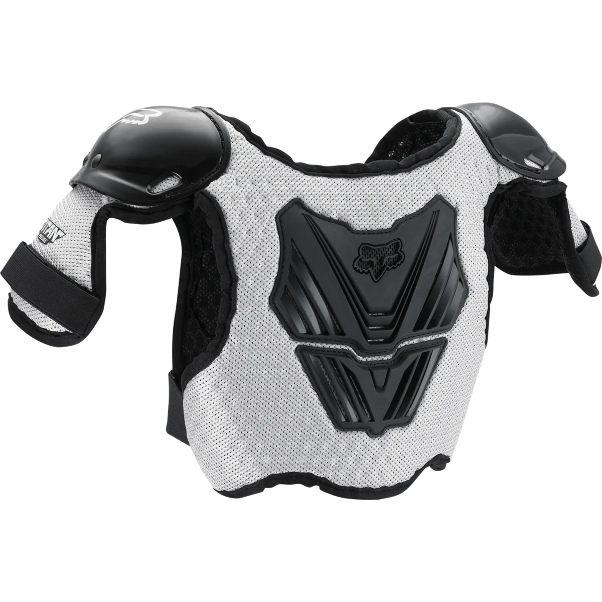 FOX PEEWEE TITAN ROOST Junior borstpantser zwart/zilver