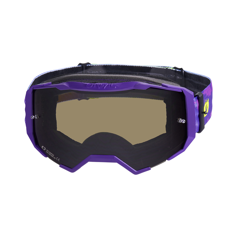 Masque O'NEAL B-22 PAINT Violet/Jaune Fluo