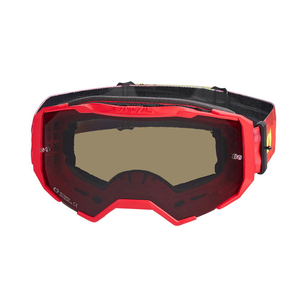 Masker O'NEAL B-22 PAINT Rood/Fluogeel