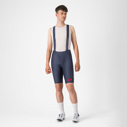 Korte Tuigbroek CASTELLI ESPRESSO R--A/D Blauw