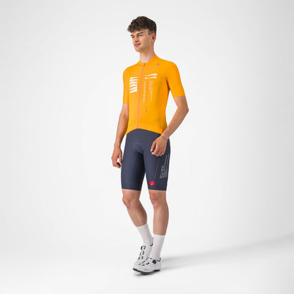 Shirt CASTELLI ESPRESSO R--A/D Korte Mouwen Oranje