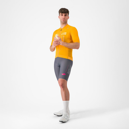 Korte Bretelles-broek CASTELLI ESPRESSO R--A/D Rookgrijs