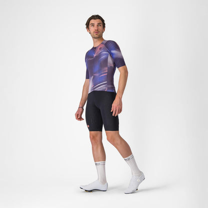 Shirt CASTELLI AERO RACE 8S Korte Mouwen Violet