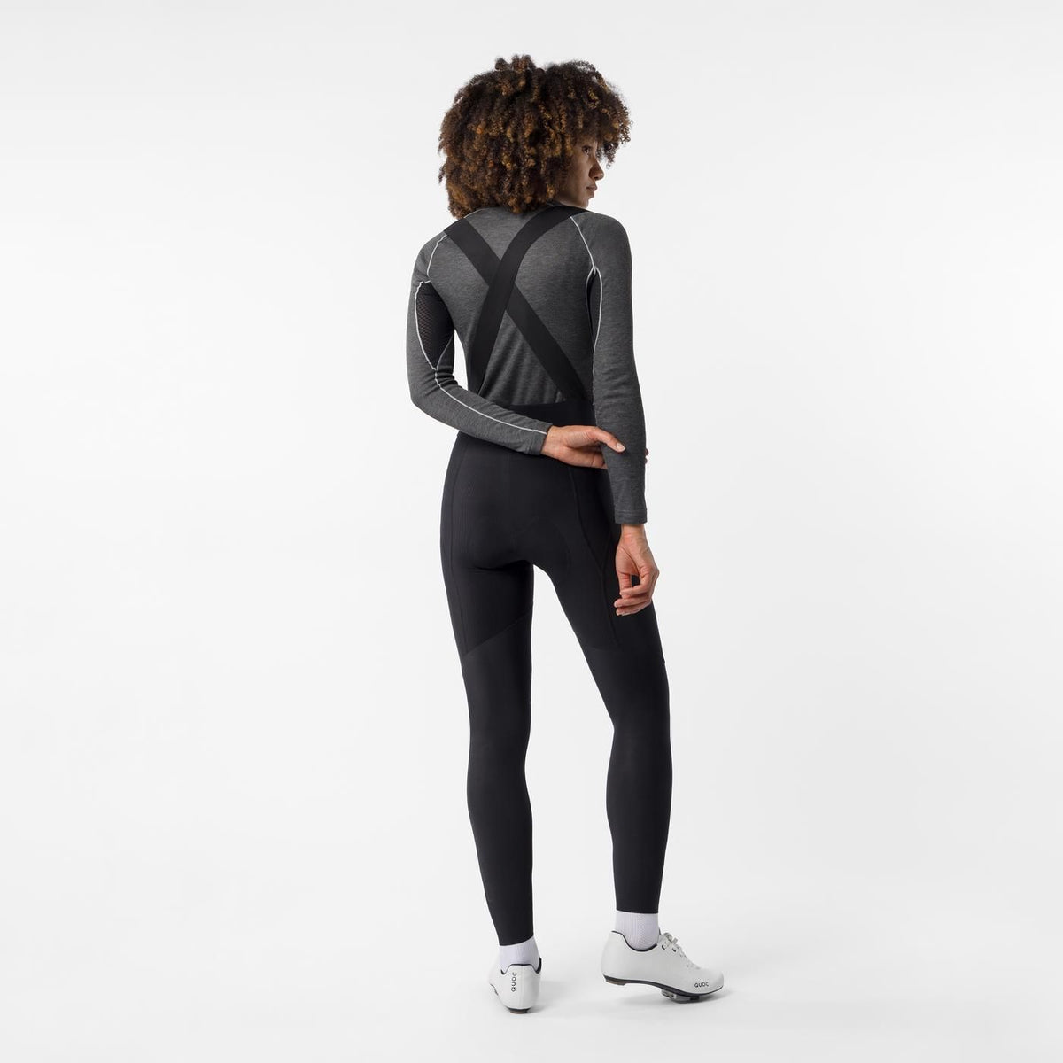 Lange Fietsbroek met Bretels CASTELLI COMPETIZIONE DT Dames Zwart
