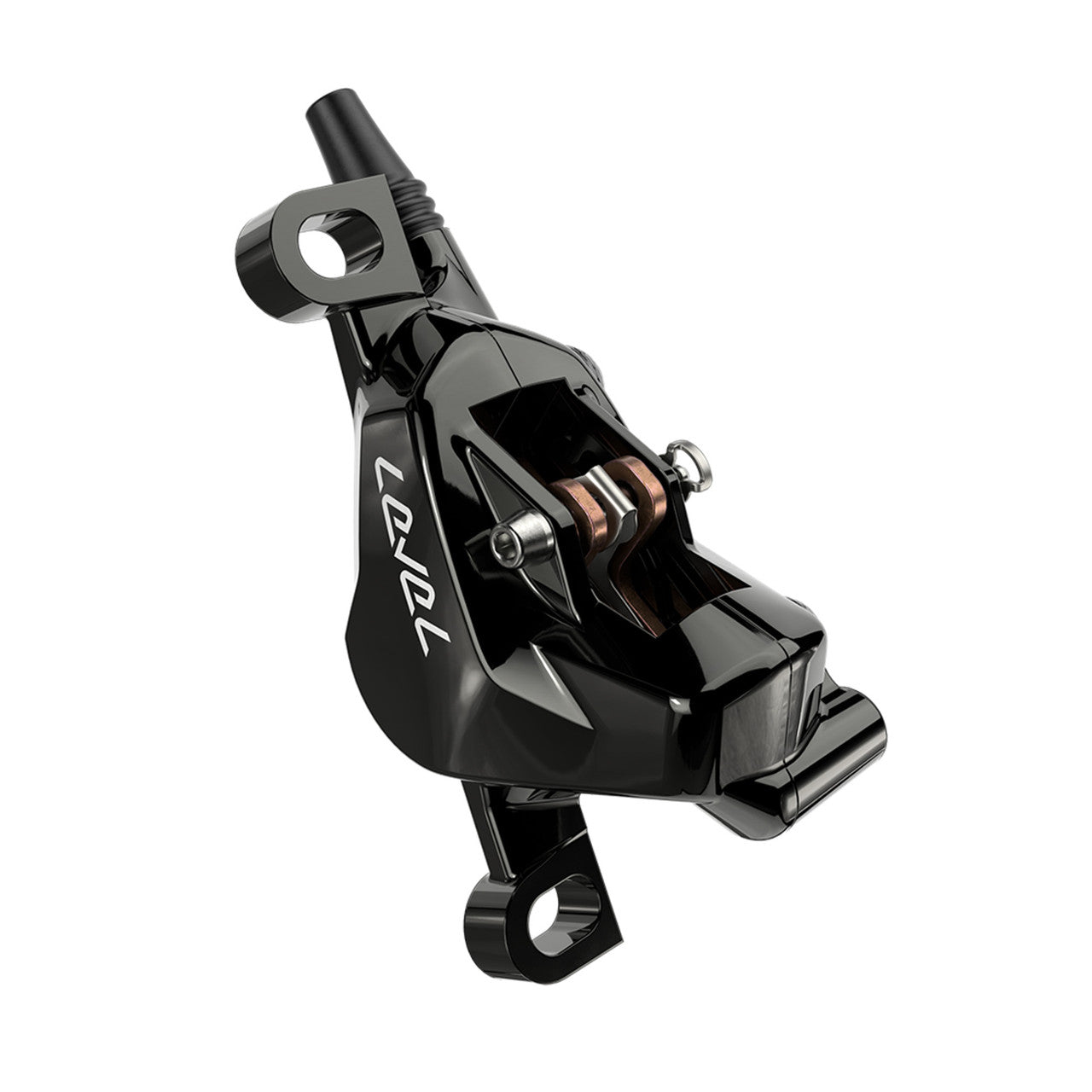 SRAM LEVEL ULTIMATE STEALTH 2-zuiger carbon voorrem Titanium hardware Zwart