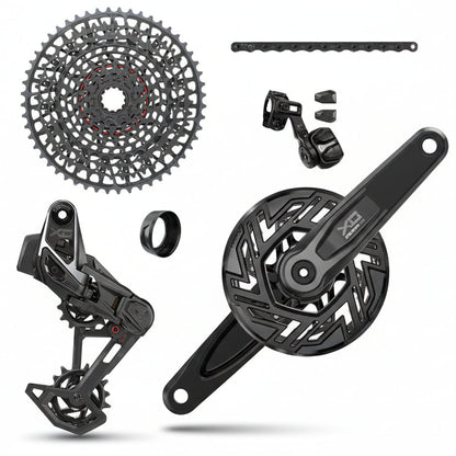 Groep SRAM X0 EAGLE E-MTB BROSE ISIS AXS T-TYPE 36 Tanden CLIP-ON 10/52 USB-C
