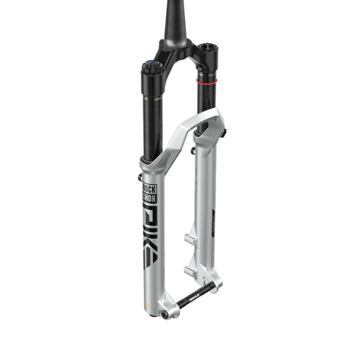 Fourche ROCKSHOX PIKE ULTIMATE CHARGER 3.1 RC27.5" DEBONAIR+ Conique Axe 15x110mm Boost Argent