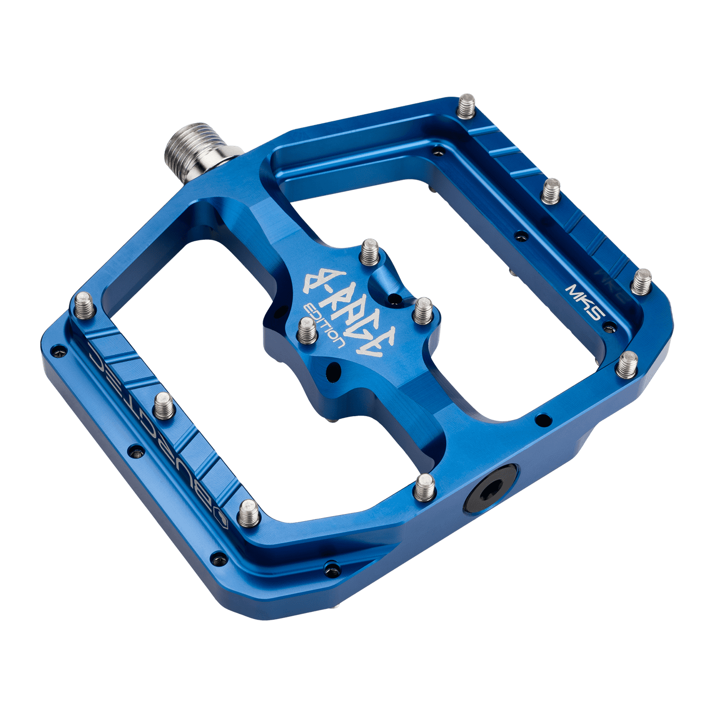 BURGTEC PENTHOUSE FLAT MK5 B-RAGE EDITION platte pedalen Blauw