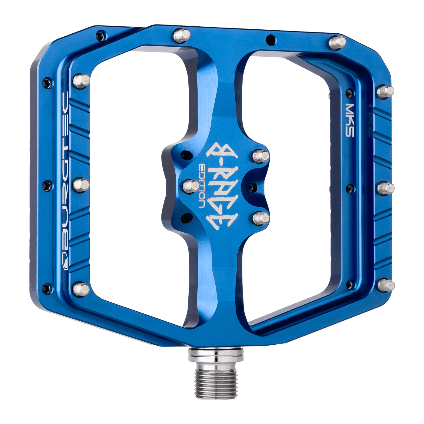 BURGTEC PENTHOUSE FLAT MK5 B-RAGE EDITION platte pedalen Blauw