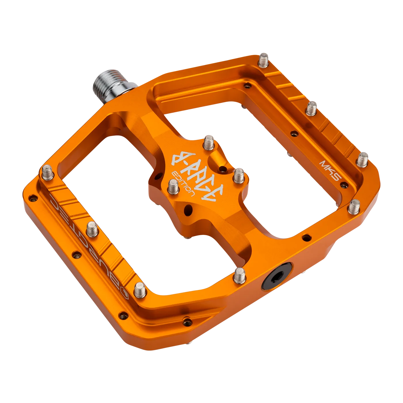 BURGTEC PENTHOUSE FLAT MK5 B-RAGE EDITION platte pedalen Oranje