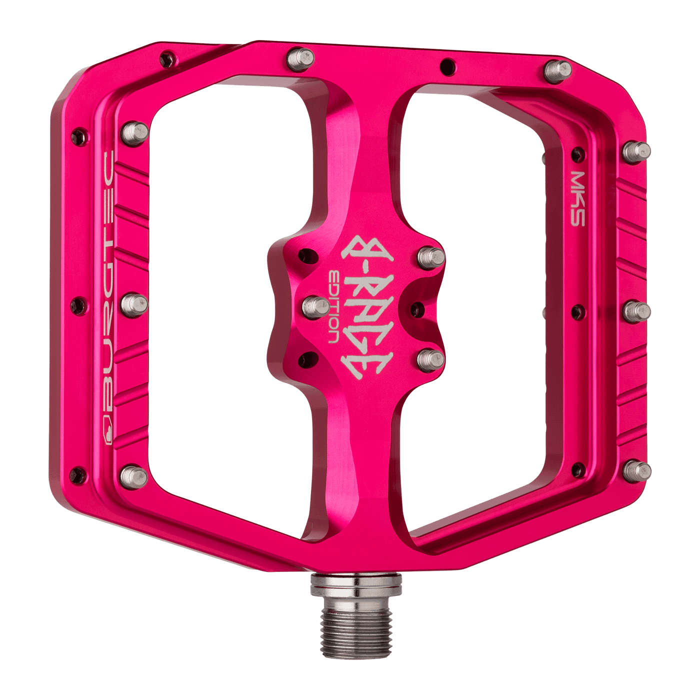 BURGTEC PENTHOUSE FLAT MK5 B-RAGE EDITION Roze platte pedalen