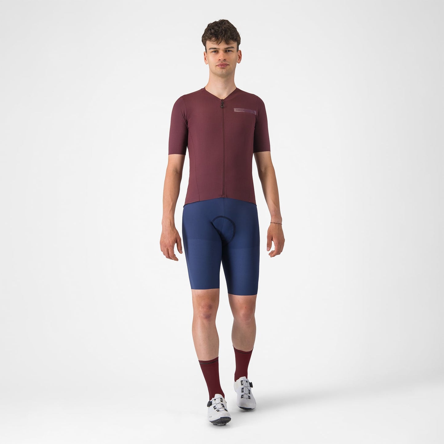 CASTELLI PREMIO EVO Korte Mouw Jersey Bordeaux