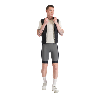 Korte Bretelsfietsbroek SPORTFUL SUPERGIARA 2 Grijs/Zwart