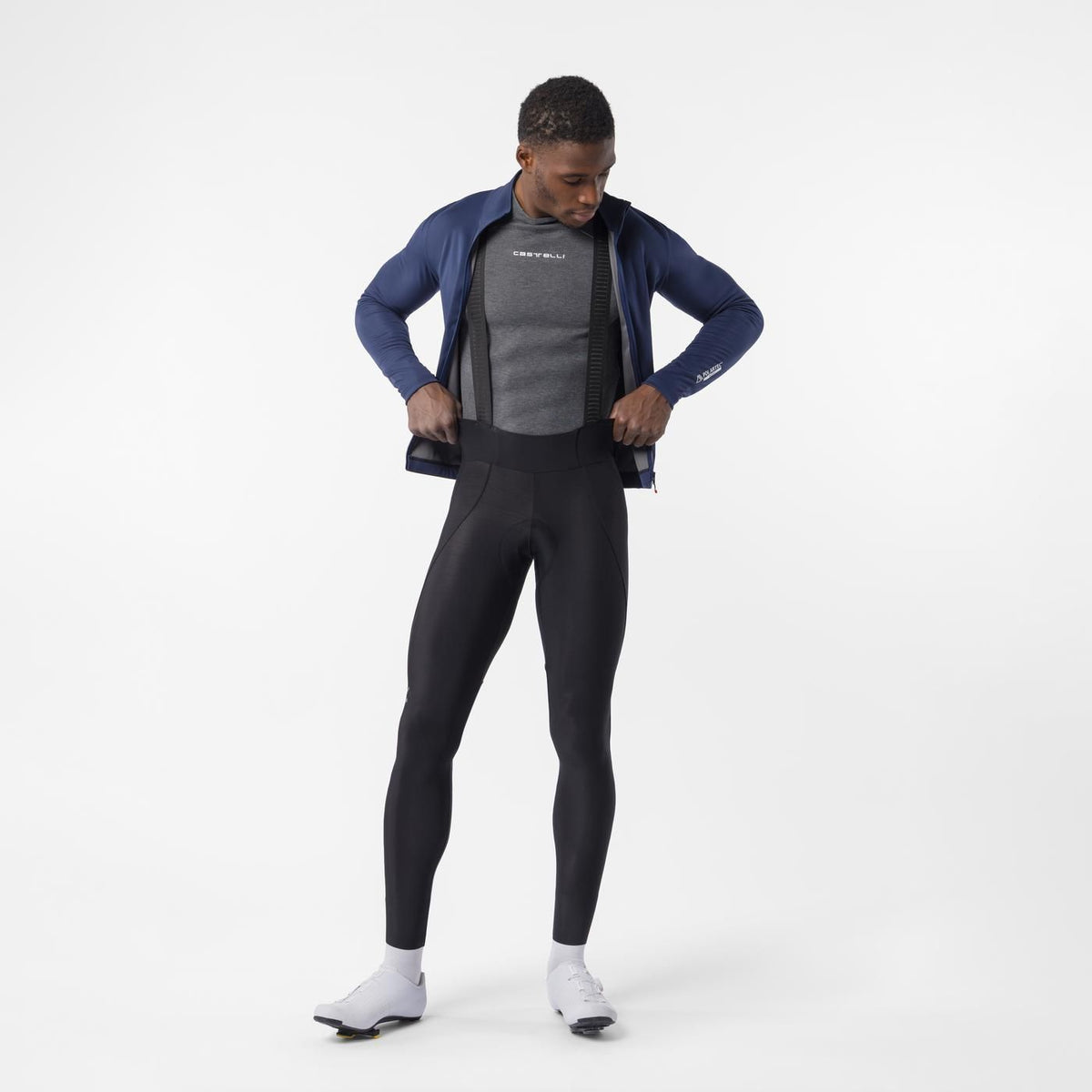 Lange Bretelsbroek CASTELLI ESPRESSO 2 Zwart