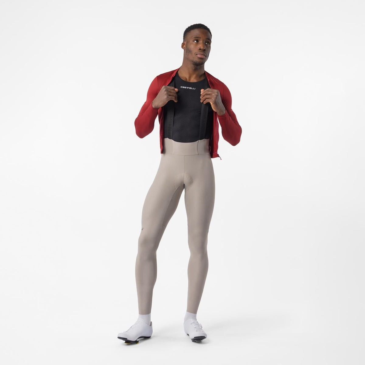 Lange Broek met Bretels CASTELLI ESPRESSO Transition Beige
