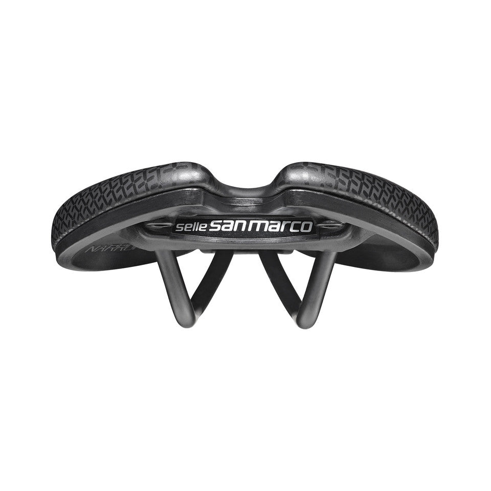 Selle SELLE SAN MARCO ASPIDE SHORT COMFORT OPEN-FIT DYNAMIC S3 Largeur 144mm Rails Manganèse