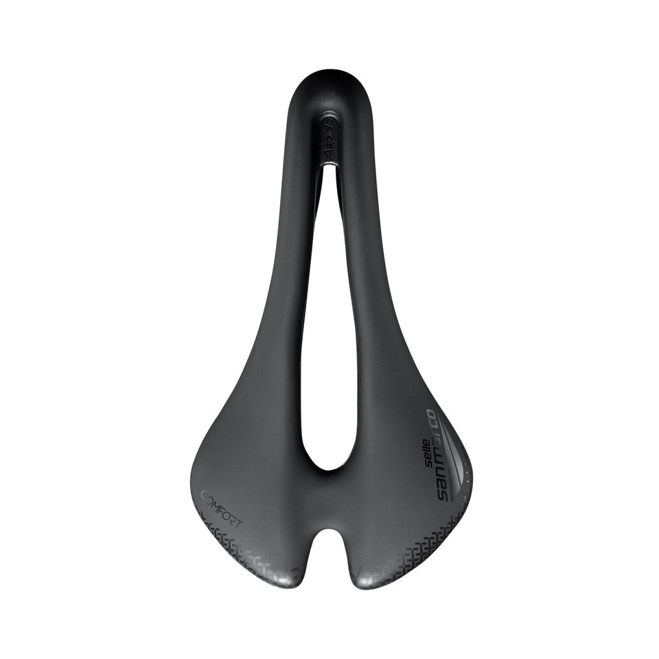 Selle SELLE SAN MARCO ASPIDE SHORT COMFORT OPEN-FIT DYNAMIC S3 Largeur 144mm Rails Manganèse