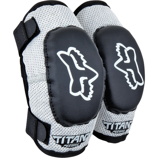 FOX PEEWEE TITAN Junior-elleboogbeschermers zwart/zilver