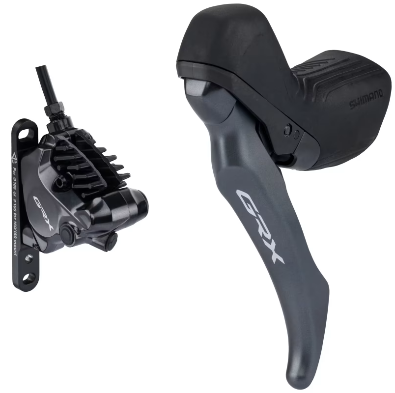 Remhendel Links Single en Voorremklauw SHIMANO GRX BL-RX820 + BR-RX820 Flat Mount