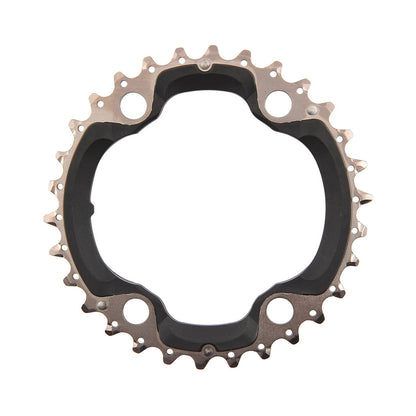 SHIMANO XT M8000 middenblad voor triple crankstel, 11-speed, 96 mm — kettingblad tegen witte achtergrond