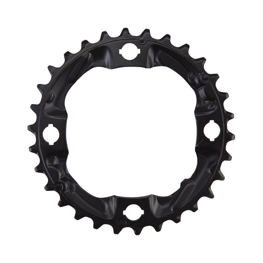 Plateau Intermédiaire/Extérieur SHIMANO ALIVIO M4000 9V 4 Trous 96mm — vue du plateau sur fond blanc