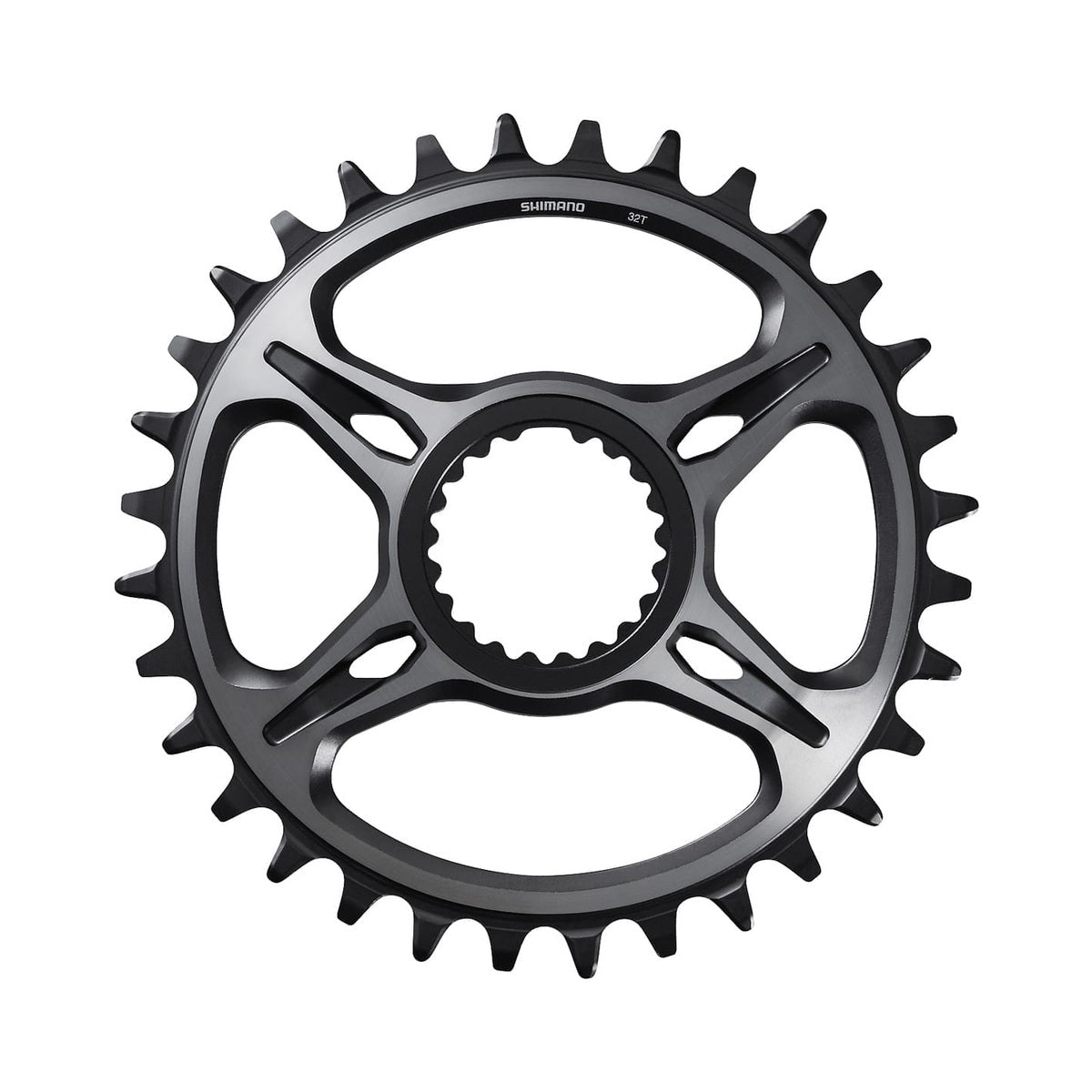 Enkel kettingblad SHIMANO XTR M9100/M9120/M9125 SM-CRM95 12 versnellingen Direct Mount — kettingblad op witte achtergrond