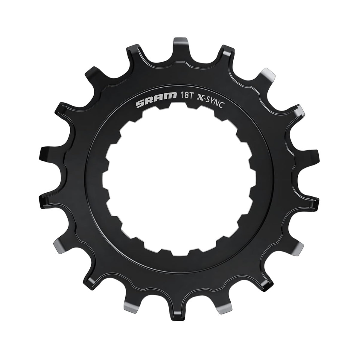 Enkel kettingblad voor elektrische mountainbike SRAM EX1 X-SYNC zwart — kettingblad op witte achtergrond