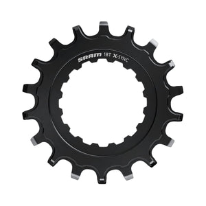Enkel kettingblad voor elektrische mountainbike SRAM EX1 X-SYNC zwart — kettingblad op witte achtergrond