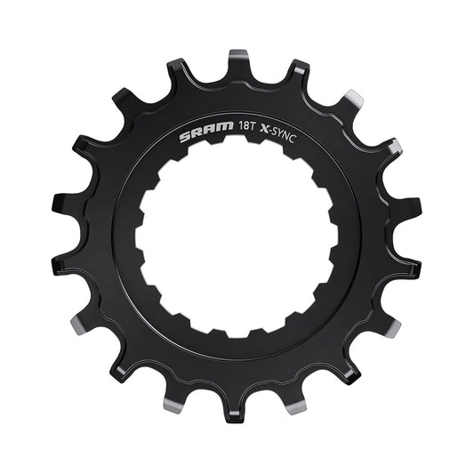 Enkel kettingblad voor elektrische mountainbike SRAM EX1 X-SYNC zwart — kettingblad op witte achtergrond