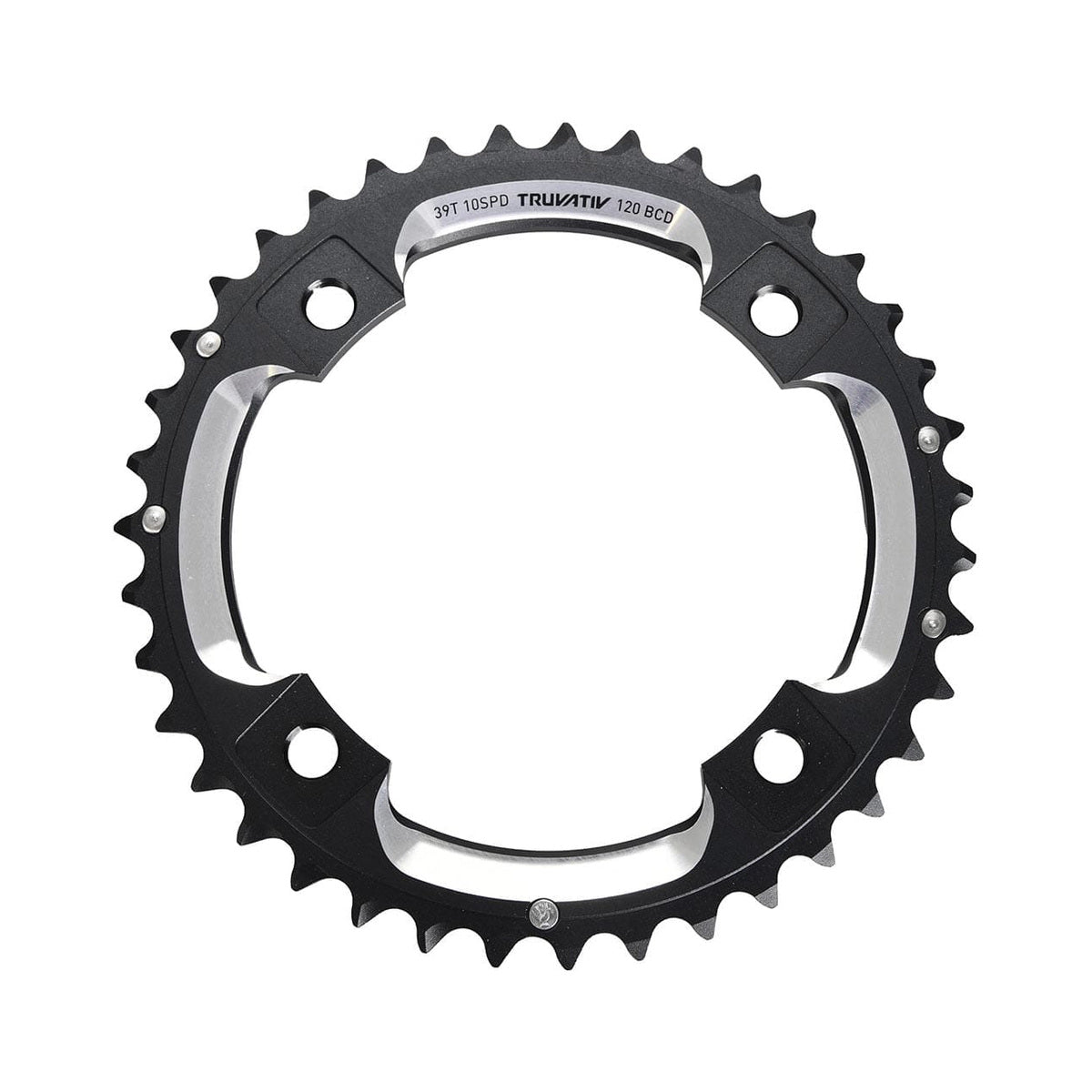 Buitenblad SRAM MTB 120BCD S2 10 versnellingen 4 boutgaten 120 mm — kettingblad op witte achtergrond
