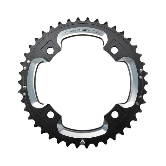 Plateau Extérieur SRAM S2 10V 4 Trous 120mm — vue du plateau sur fond blanc