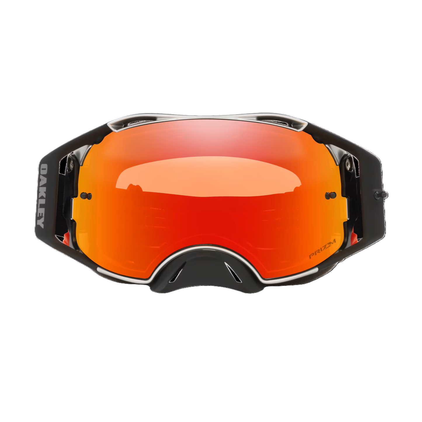 OAKLEY AIRBRAKE MX Tuff Blocks Zwart Gunmetal Prizm MX Torch Iridium Bril