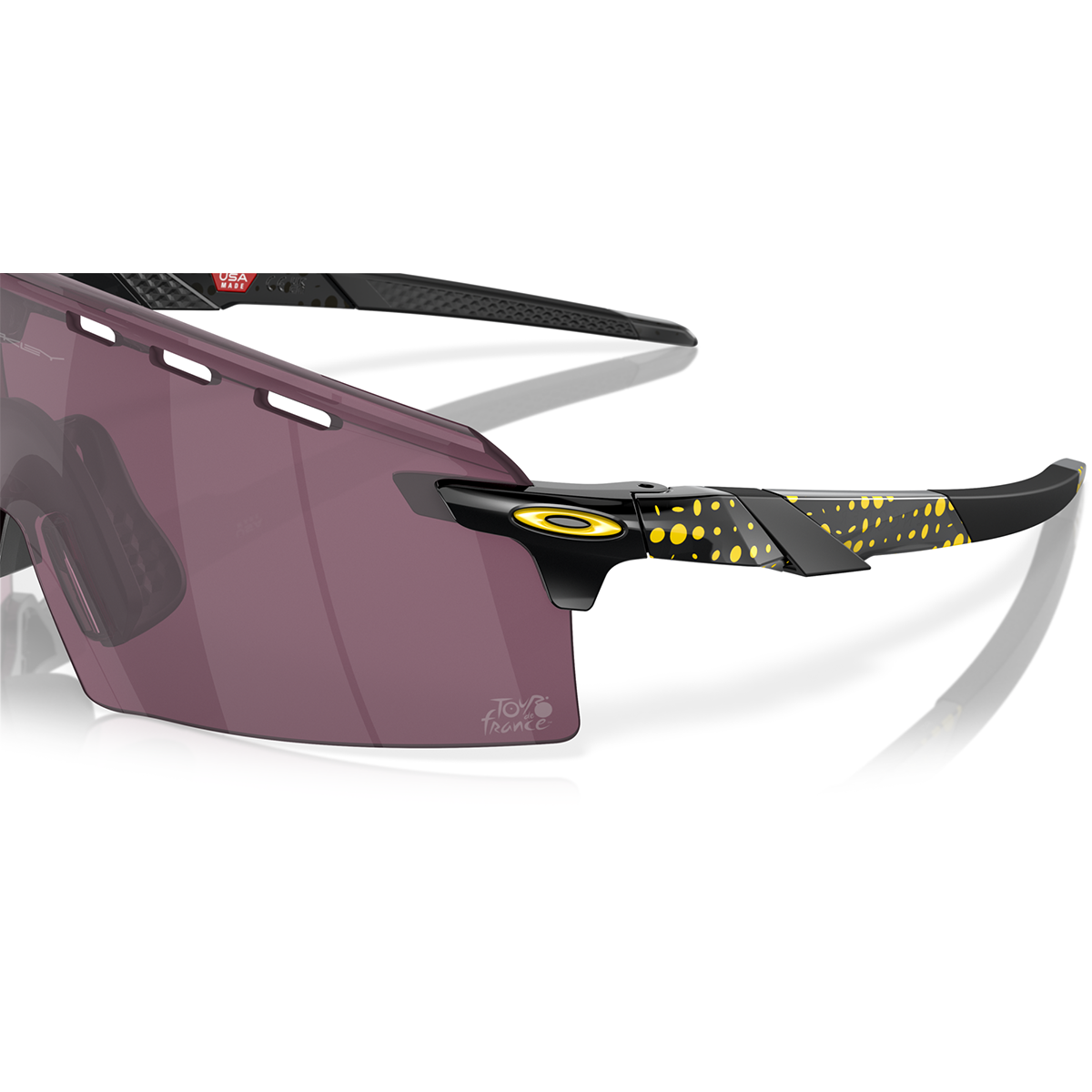 OAKLEY ENCODER STRIKEV Tour de France Zonnebril Zwart Geel Prizm Road Zwart - OO9235-1739