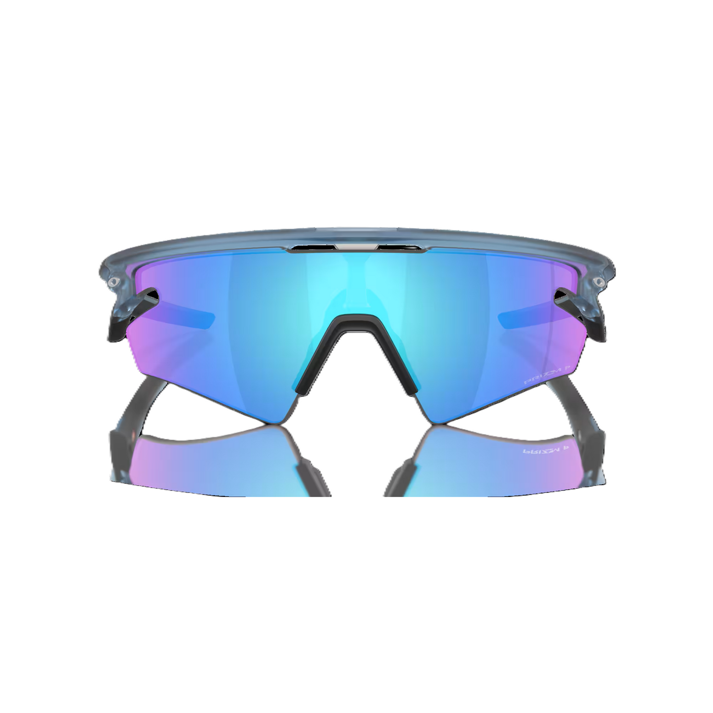 Lunettes OAKLEY SPHAERA SLASH Matt Transparent Stone Verre Prizm Sapphire Polarized - OO9499-0336