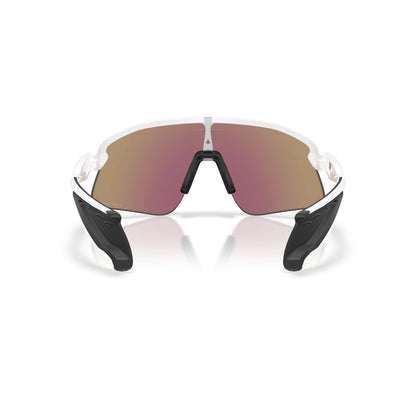 Lunettes OAKLEY STUNT DEVIL Blanc Matt Prizm Sapphire