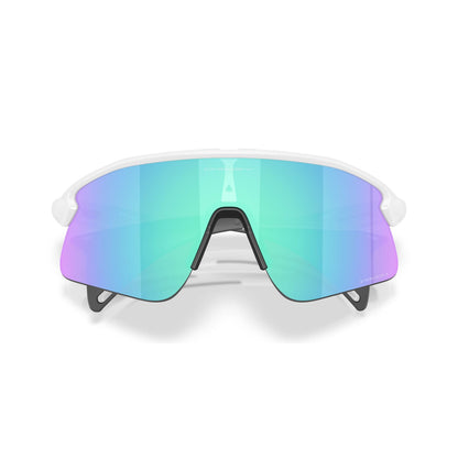 Lunettes OAKLEY STUNT DEVIL Blanc Matt Prizm Sapphire