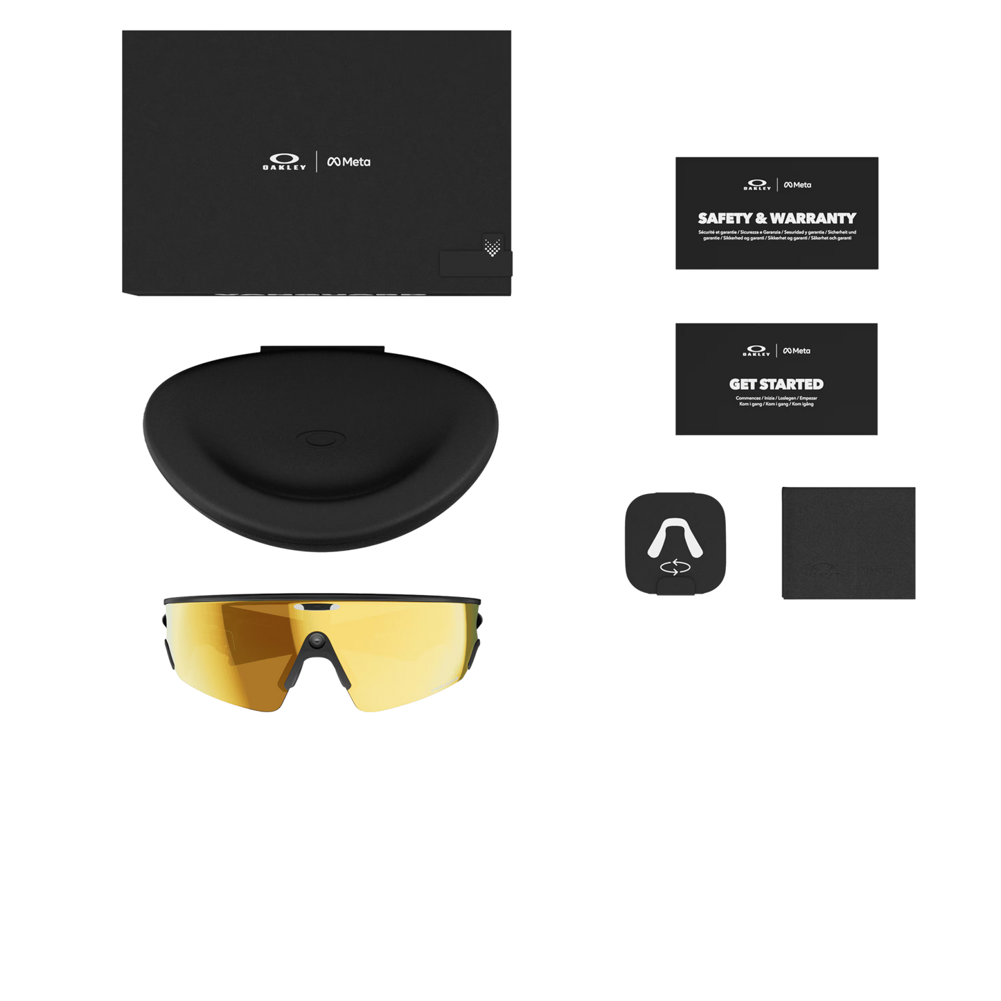 Lunettes OAKLEY VANGUARD META Noir Verre Prizm 24K