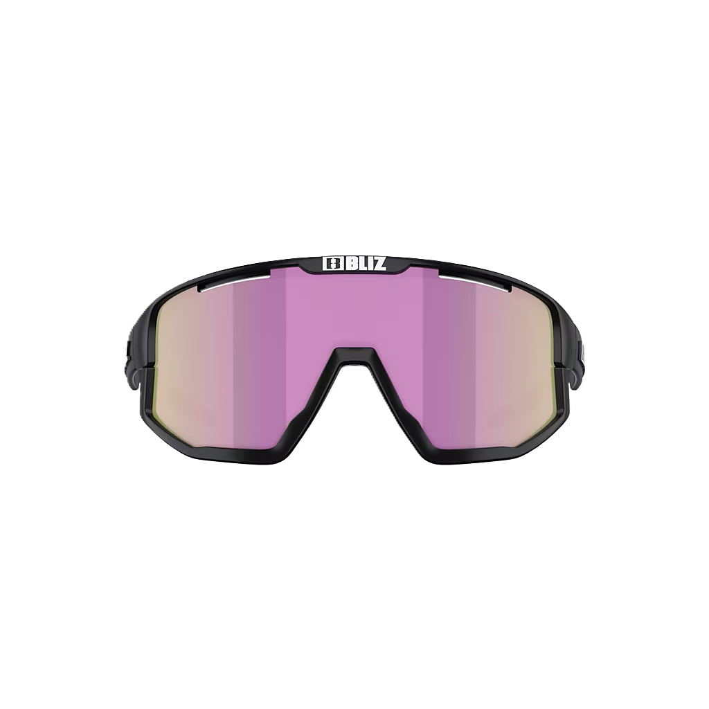 Bril BLIZ FUSION SMALL Zwart Matglas Brow w Pink Multi