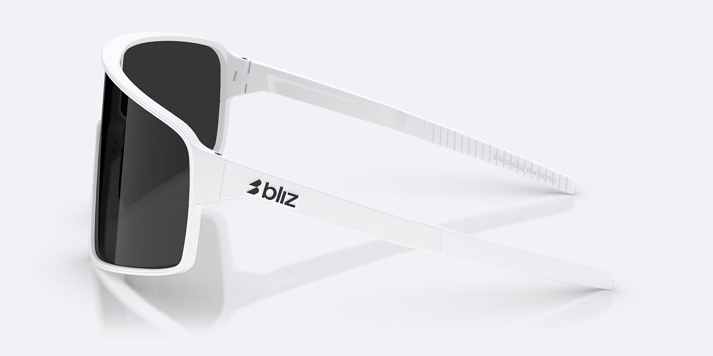 Lunettes BLIZ P001 Blanc Matt Écran Smoke