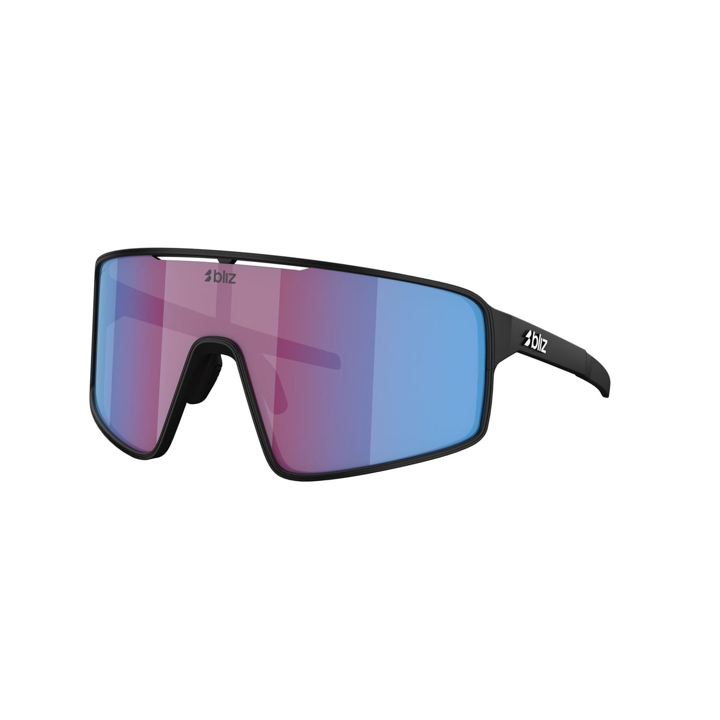 BLIZ P001 Zwart Mat Roze Violet Blauw Spiegelbril