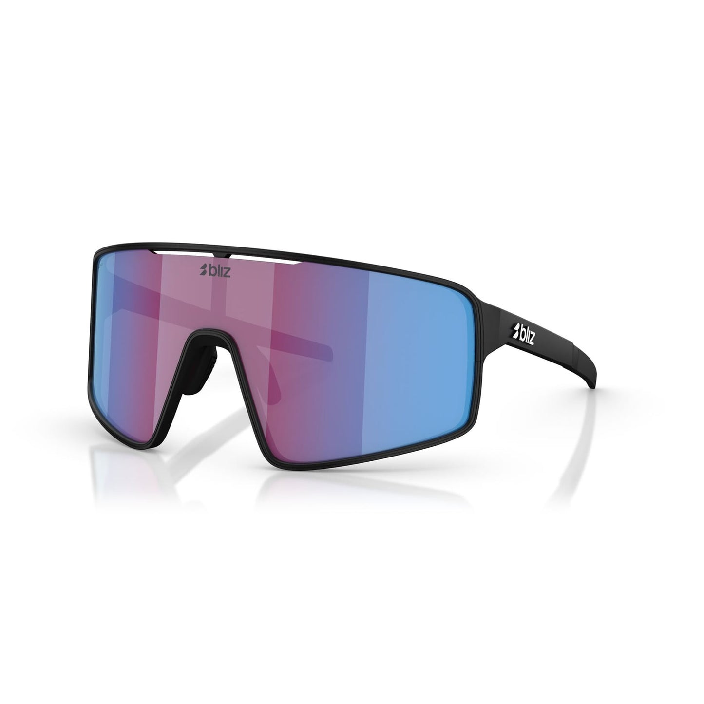 BLIZ P001 Zwart Mat Roze Violet Blauw Spiegelbril