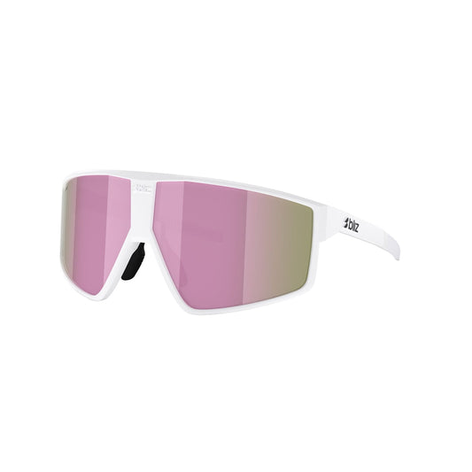 Bril BLIZ P002 S Wit Mat Roze Bruin Glas