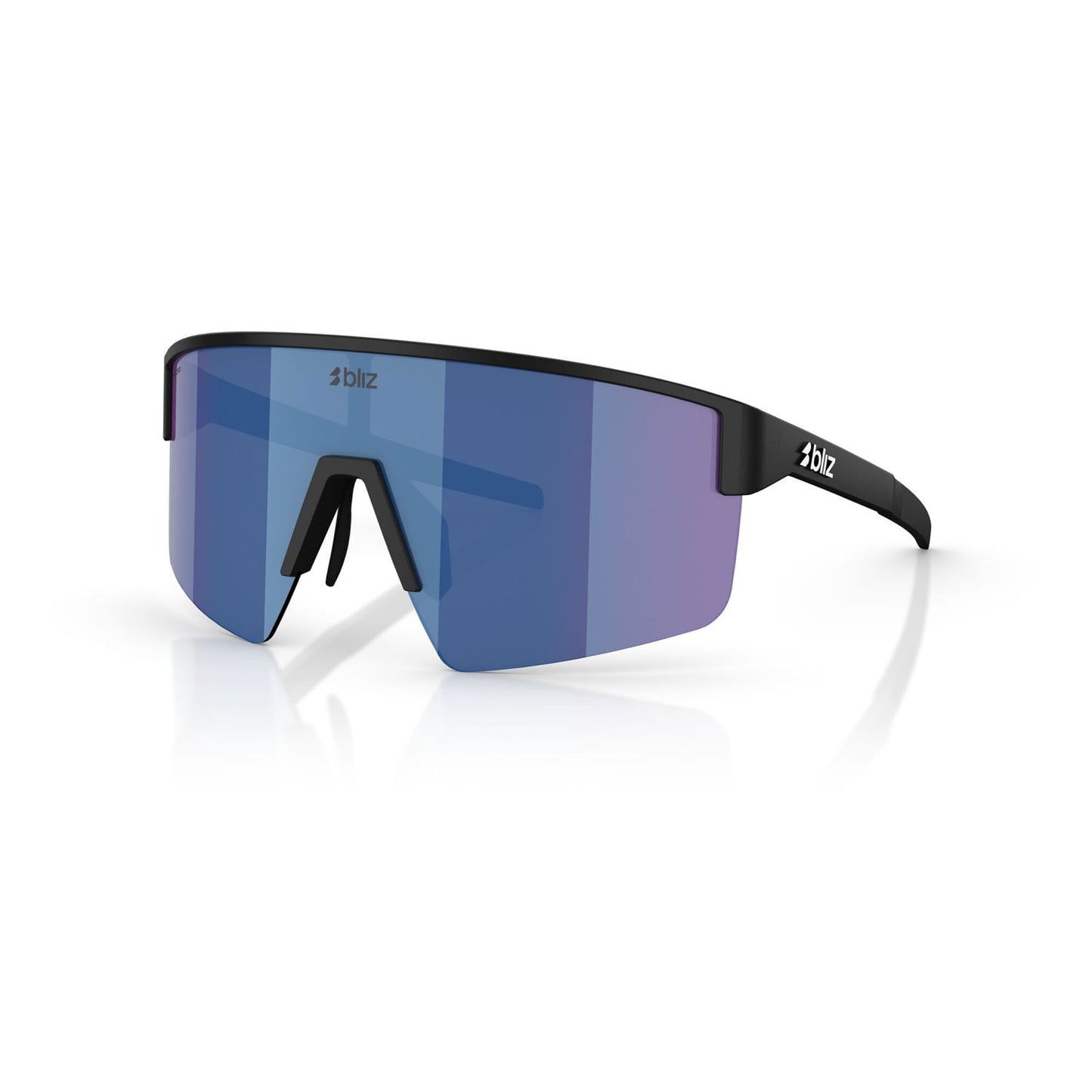 Lunettes BLIZ P004 Noir Matt Verre Blue Mirror