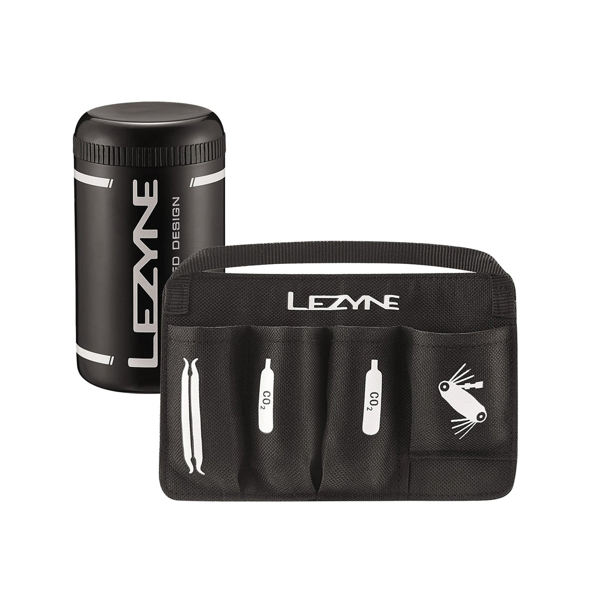 Gereedschapsbidon LEZYNE FLOW CADDY BOX 500 ml met organizer