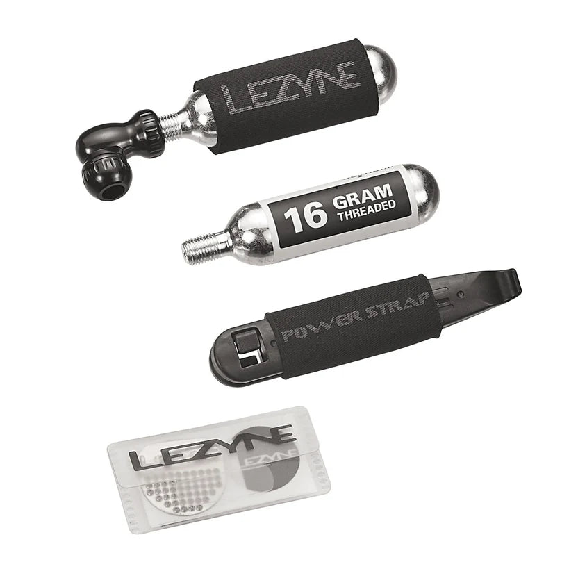 LEZYNE TWIN DRIVE Repair Combo-reparatieset + CO2-patroon met schroefdraad