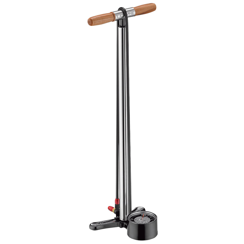 LEZYNE ALLOY FLOOR DRIVE TALL vloerpomp zilver